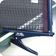 Double Fish Tong-Type Steel Table Tennis Net Post set with net Ping pong Table Net Supporter Post for recreation competition