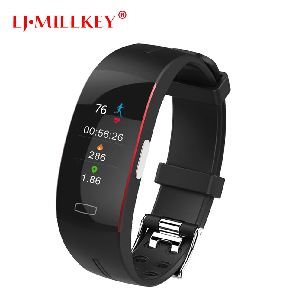

Smart Wrist Band Ecg+Ppg Measurement Dynamic Heart Rate Monitor Usb Charge Fitness Tracker Color Screen Smart Watch Band