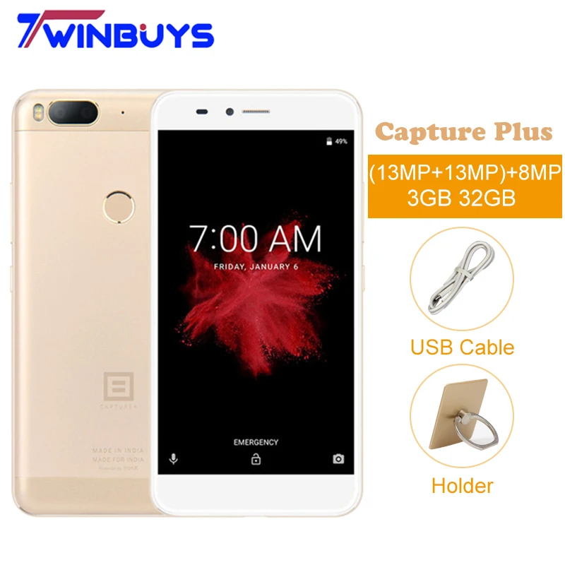 Мобильный телефон BILLION CAPTURE PLUS HS117 Android 7 1 3 ГБ ОЗУ 32 Гб ПЗУ Snapdragon 625 FHD экран Touch ID 3500