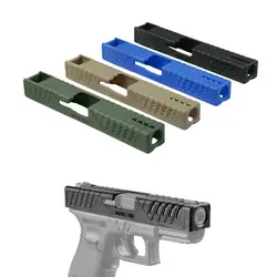 Новый полимерное покрытие скольжения Тактический кожи для Glock пистолет BK синий DE FG