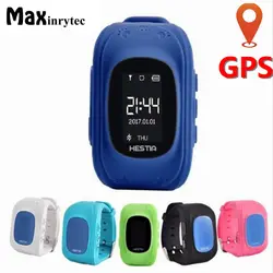 Maxinrytec умные дети gps часы наручные часы SOS вызова Расположение Finder Locator Tracker для детей Детский Anti потерянный Видеоняни и радионяни Q50