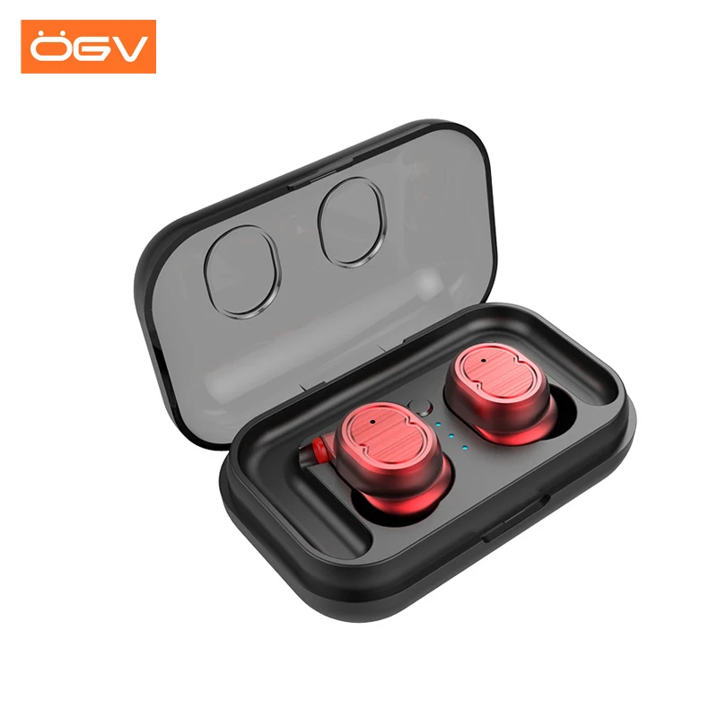 

OGV TWS V5.0 Bluetooth Earphone Earbuds Touch Control Hifi Stereo Wireless Microphone for Phone With Charger Charging Box Mini