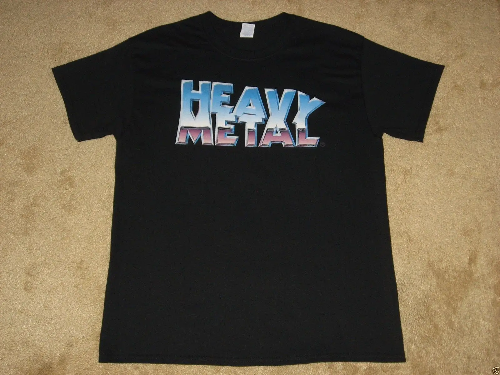 Heavy Metal Classic Logo S, M, L, XL, 2XL 3XL Black T Shirt Printed T