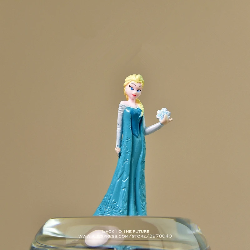 Disney Frozen Elsa princess snowman 3-5cm Action Figure Posture Anime Decoration Collection Figurine Toy model for children gift