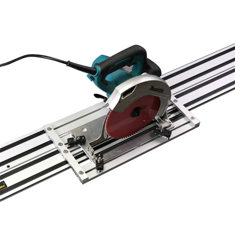 US $153.29 Universal Doubledeck Electrotrephine Carving Machine Straight Guide Rail with Adjustable Saw Base for Electric Circular Saw