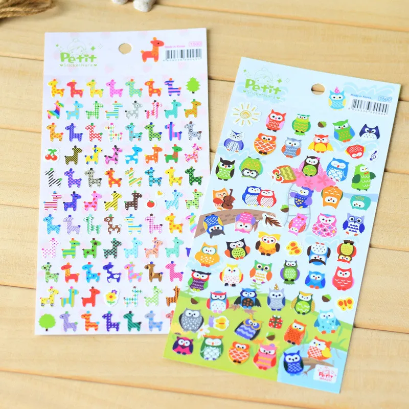

88 small piece/ sheet Cute Kawaii Lovely Giraffe Cartoon Stickers Animal Sticker Decor For Notebook Scrapbook Mark Kids Toys