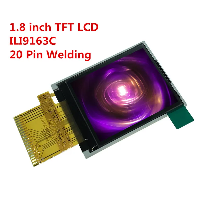 1.8 inch 20PIN TFT LCD Screen display screen No touch panel ILI9163C Drive IC 128*RGB*160 8 Bit Parallel Interface | Электронные