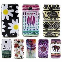 Moda padrão pintado tpu silicone soft case para lg l70 d325 d320 lg l90 d405 d415 telefone celular tampa traseira caso
