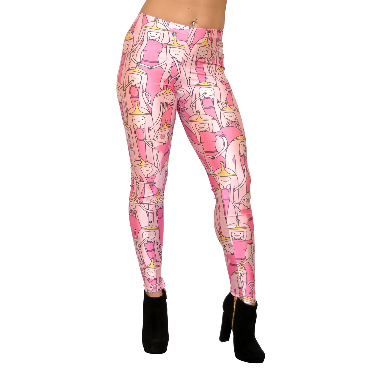 Women's Bubblegum Princess Leggings Large Pink (2)