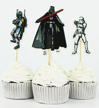 

Star Wars cupcake toppers party boy baby bridal shower birthday forest wedding cake topper decor
