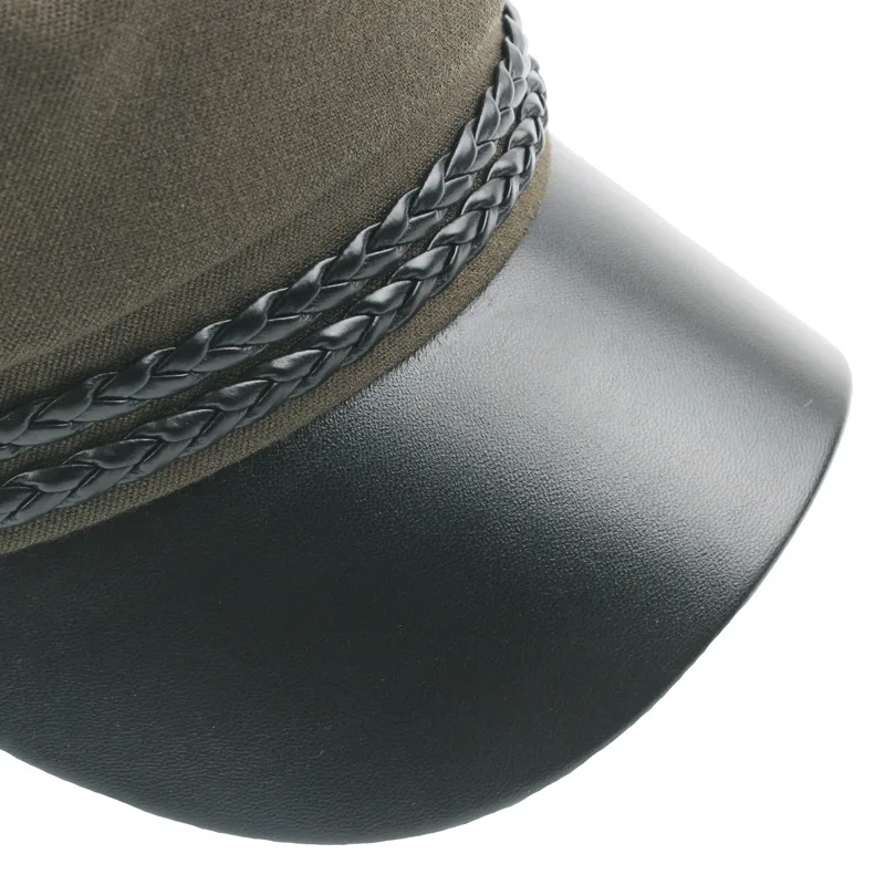 Новые Восьмиугольные шляпы для женщин плоские военные кости бейсболки Дамы Твердые крышки Женские повседневные береты шляпа бренда Gorra Militar