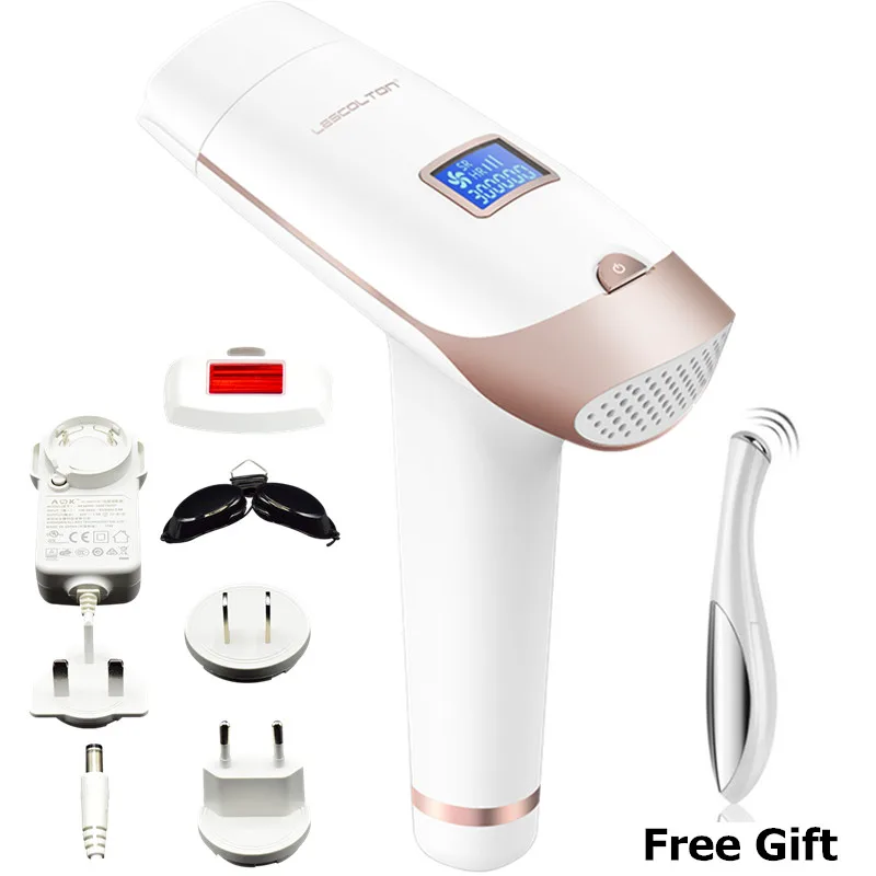 

Multifunction Laser Epilator Permanent Hair Removal Rechargeable Face Body for Women Home Use 400,000 Flashs with Free Gift