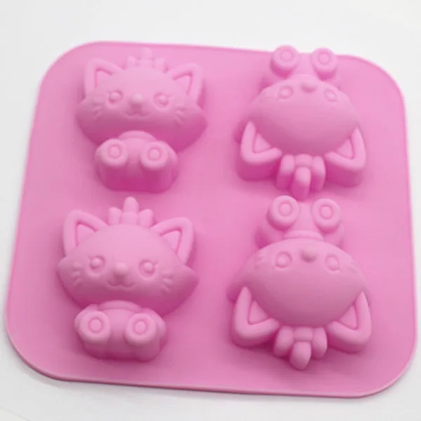 Wholesale/retail,free shipping, chocolate mold 4 hole clay bakery mold ice cube tray