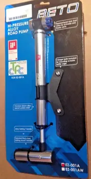 

BETO EZ-001A Hi-Pressure All Alloy Road Bike Mini Pump Presta and Schrader EZ Pump 120PSI Bicycle Accessories