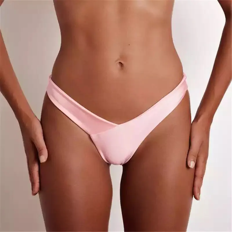 

V shape Sexy Brazilian Bikini Bottom 2018 Bather Women Swimwear Female Thong Tanga Mini Micro Swim Brief Panties Underwear