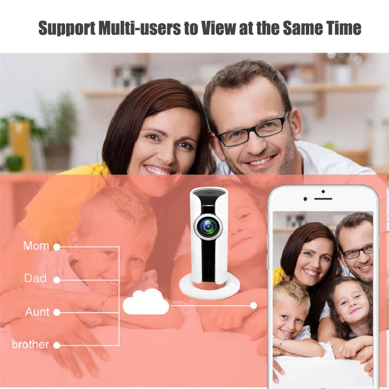 Lintratek HD 720P WiFi Panoramic VR Camara Surveillance Wireless Camera Mini WI-FI IP Home Camera Baby Monitor IP Cam Lintratek HD 720P WiFi Panoramic VR Camara Surveillance Wireless Camera Mini WI-FI IP Home Camera Baby Monitor IP Cam