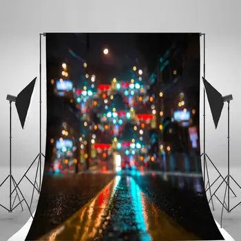 

Colorful Neon Street night backdrop Vinyl cloth High quality Computer print wall Photography Backgrounds