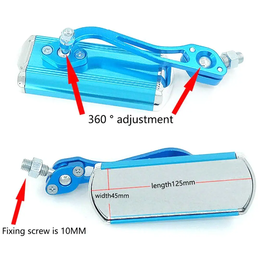 1 пара 360 поворотное боковое зеркало заднего вида MTB дорожный мотоцикл велосипед зеркало заднего вида алюминиевый сплав Велоспорт Руль заднего вида
