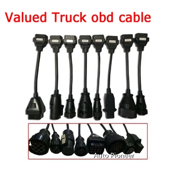 

Truck Diagnostic Cables MVD OBD2 OBDII Trucks connect cable 8 PCS for vd tcs CDP pro Plus for wow snooper