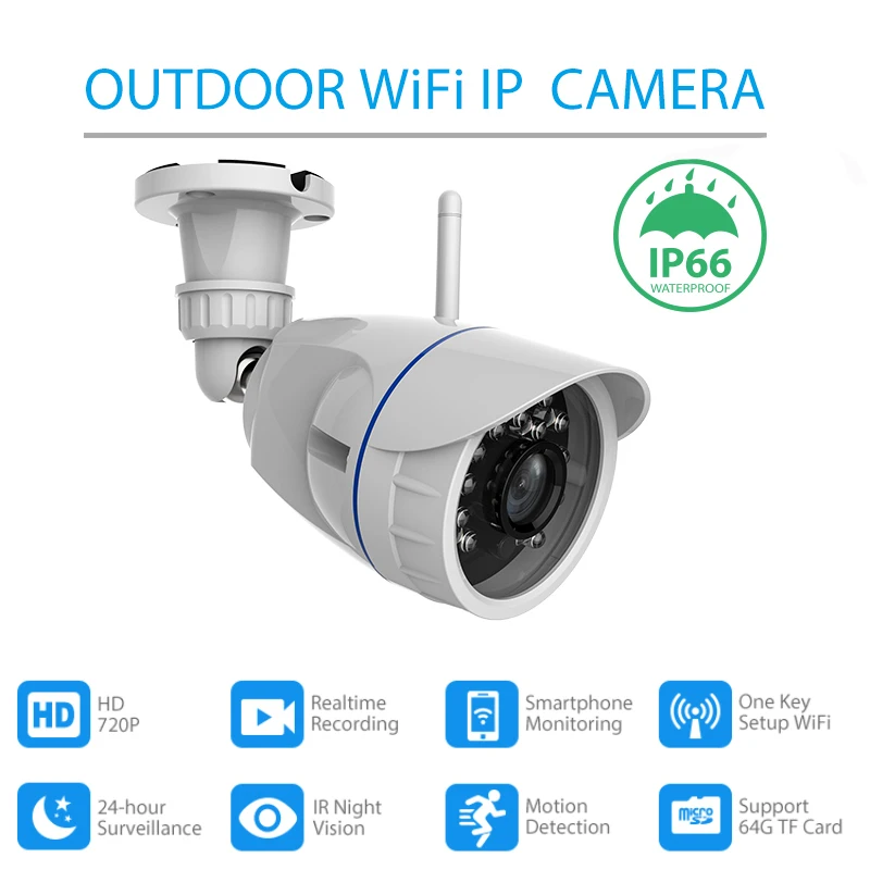 

NEO COOLCAM Outdoor Waterproof WiFi Surveillance IP Camera Wireless HD 720P Network Night Vision CCTV Security Camera