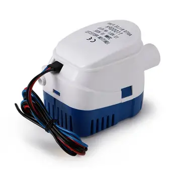 

1pc 12/24V Plastic 600GPH/750GPH/1100GPH Automatic Marine Boat Bilge Built-in Float Switch Submersible Auto Water Pump
