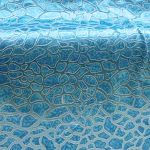 3d выгорание шелковая ткань Голубое озеро Геометрические жаккардовые шелковые вечерние платья марли 100 см* 110 см