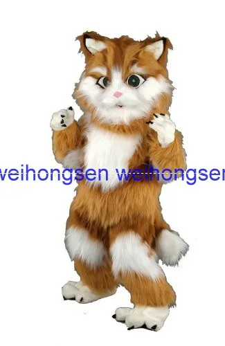 

High quality EVA Material Helmet Simulation fur cat Mascot Costumes walking cartoon Apparel Birthday party 075