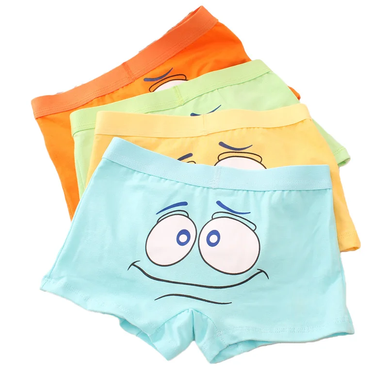

New 6pcs/lot Boys Boxer Kids Underwear Cartoon Pictures Boy Underpants Boxer Cotton Flat Angle Soft Children Panties 2-12years