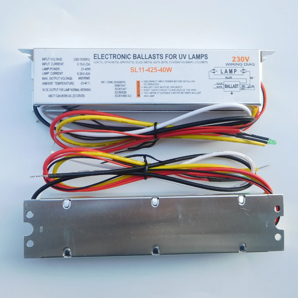 SL11 425 40W Germicidal Lamp Electronic Ballasts T5 40W UV Ballast for