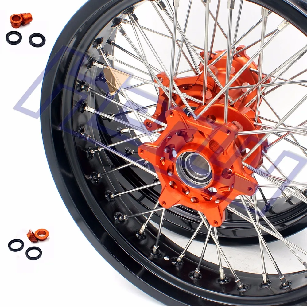 3.5/5.0*17" Supermotard Wheels For KTM SXF EXC R XC F SX EXC 300 450