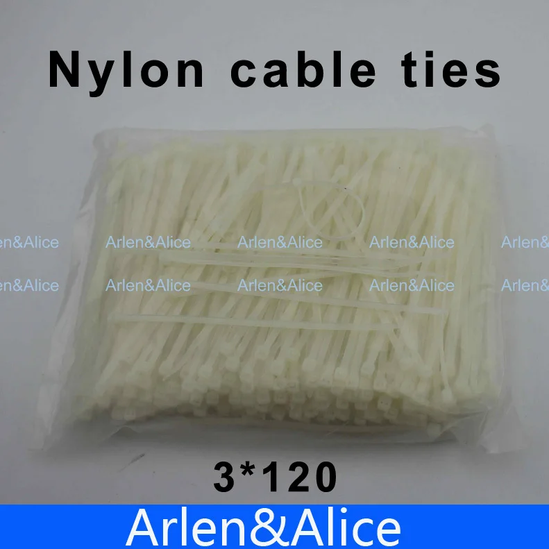 1000 шт 3 мм * 120 нейлоновые кабельные стяжки|cable marker ties|tie square silk scarfcable tie lock |