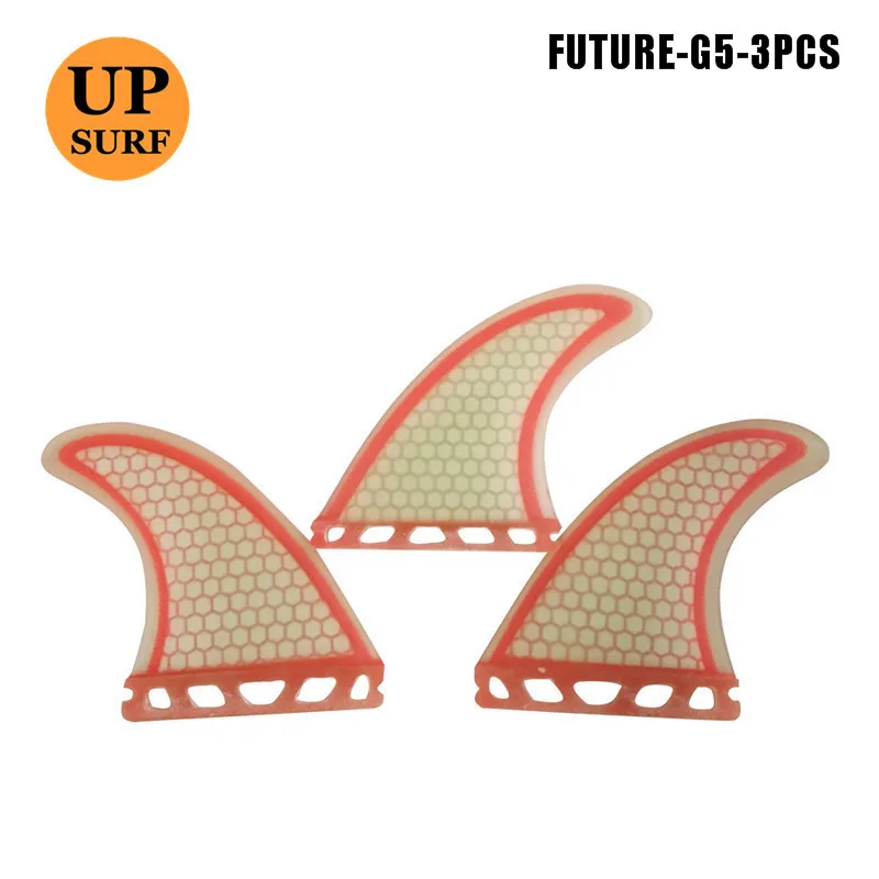 no logo red Prancha quilhas de Fibreglass Fin Future G5 Fin барбатан из углеродного волокна светильник для серфинга - Цвет: no logo red