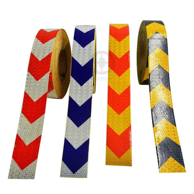 5cmx30m Reflective Warning Tape Self Adhesive Sticker with Red/White Yellow/Red Yellow/Black Blue/White Arrow Printing for Car 5cmx30m Reflective Warning Tape Self Adhesive Sticker with Red/White Yellow/Red Yellow/Black Blue/White Arrow Printing for Car
