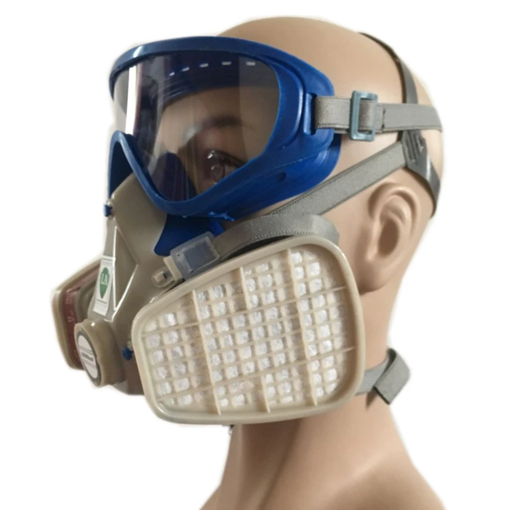 DSilicone respirator gas mask pesticide pintura full face carbon filter mask paint spray gas boxe protect mask Free shipping 77BA70BE3C121574F702DDE5819454A B4C5A094CAF01559243025EDFD3D5080_