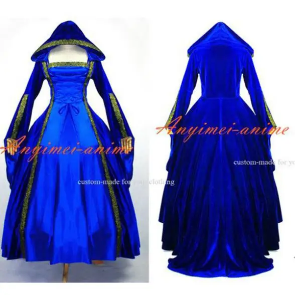 

Victorian Rococo Medieval Gown Ball Dress Gothic Punk Velvet Cosplay Costume Tailor-made[G523]