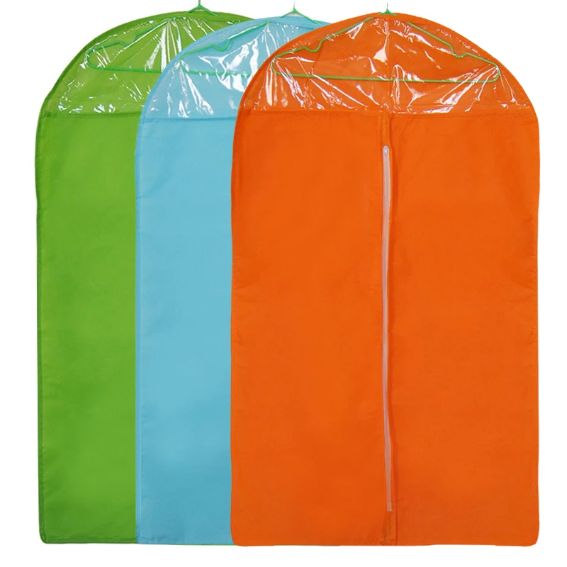 

Garment Clothes Dust Cover Non-woven Fabric Case for Household Hanging-type Coat Suit Protect Storage Bag Wardrobe Organizer