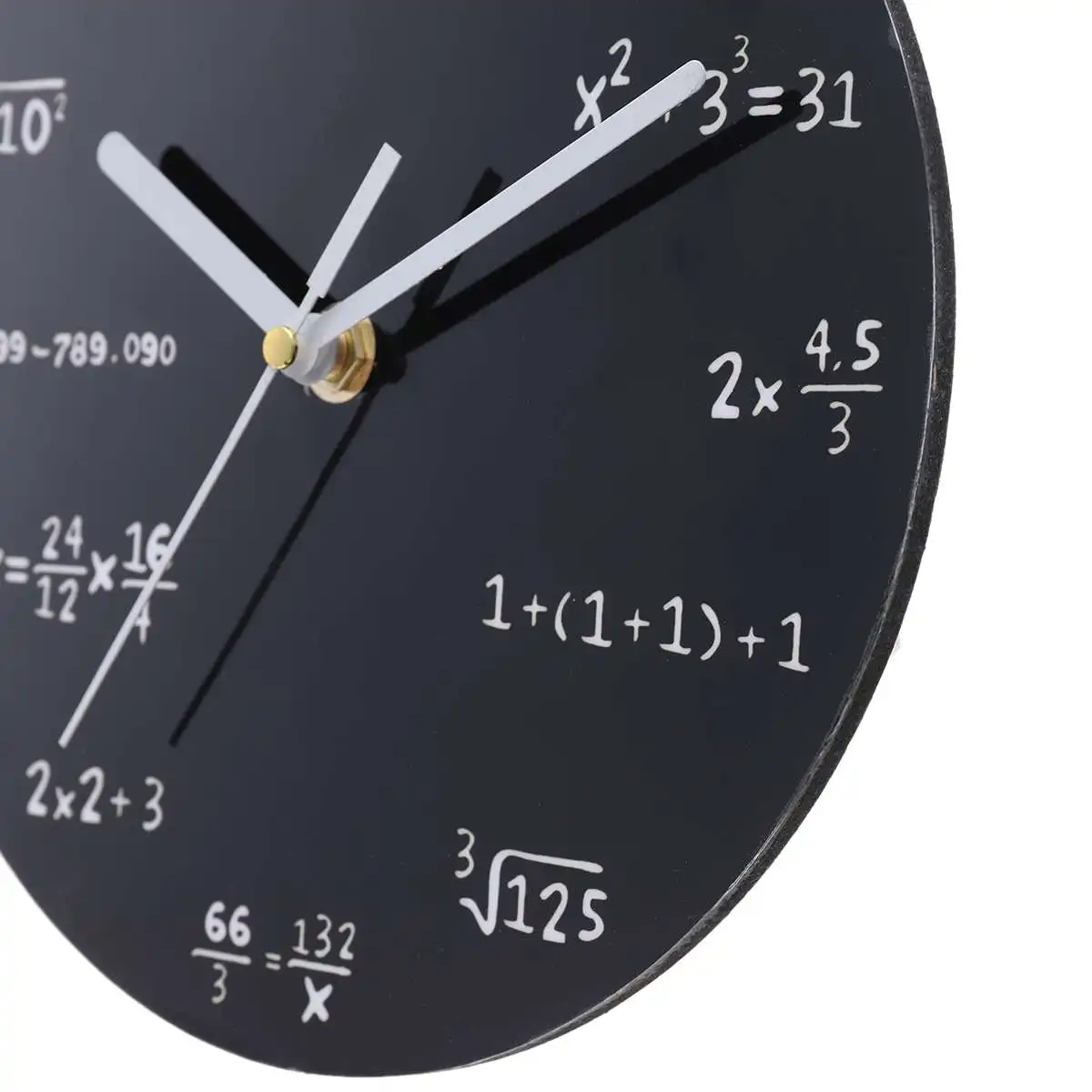 3 типа Математические тематические деревянные настенные часы цифровые круглые часы настенные кварцевые Современные часы с таймером для дома, гостиной, украшения 20 см