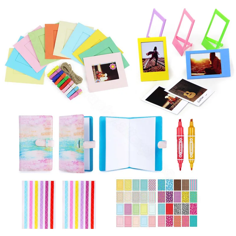 Goede Fujifilm Instax Mini Instant Wit Film en Accessoire Set voor Instax Mini 9 8 8 + 7 s 70 90 25 Camera Printer SP2 1 Polariod 300
