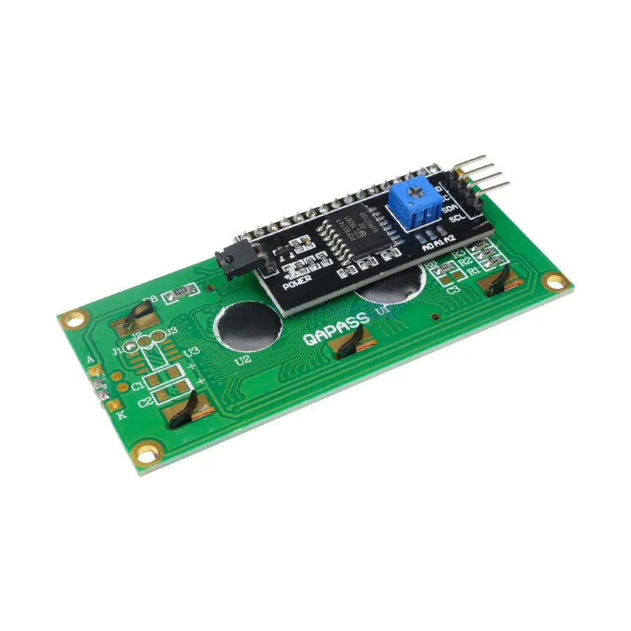 Последовательный интерфейс IIC/I2C/TWI/SPI для синего дисплея 1602 16X2 символьный ЖК