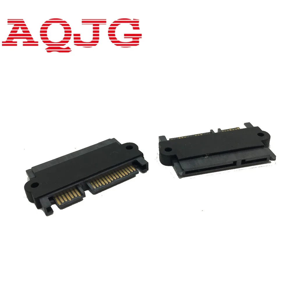 

SATA 22P 7+15 Pin Male Plug To SATA 22Pin 7+15 Female Jack Convertor Adapter Free shipping wholesale