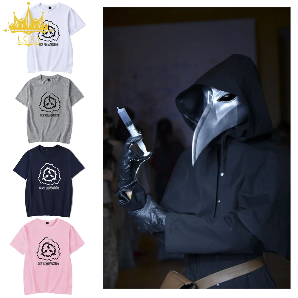 

SCP Men Foundation Casual 5Colour Tshirt LCXY Special Containment Procedures Summer Cool Men's Tshirt Tees Free Shipping4XL