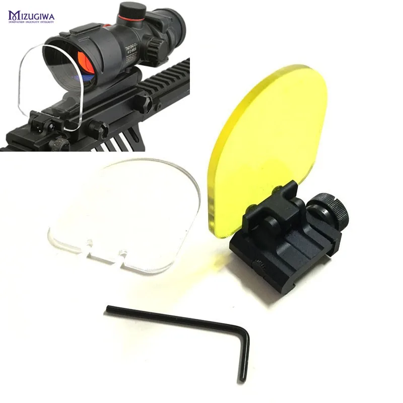 2 pcs MIZUGIWA Riflescopes Lens protector Airsoft Red Green Dot Sight