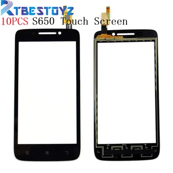 

RTBESTOYZ 10PCS 4.7 '' Black Touchscreen Lens For Lenovo S650 Touch Screen Digitizer Smart Phone Replacement Glass Panel