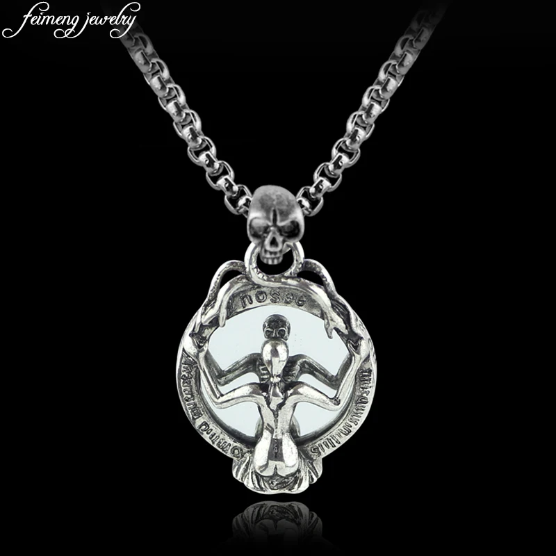 Ожерелье подвеска в виде змеи с черепом|accessories fashion|fashion accessoriesfashion necklace |