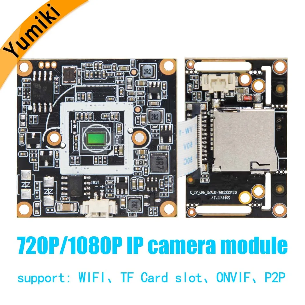 

720P/1080P Camera module Board with wifi port/TF card slot audio input/output 1280*720 ONVIF H.264 P2P Serveillance camera