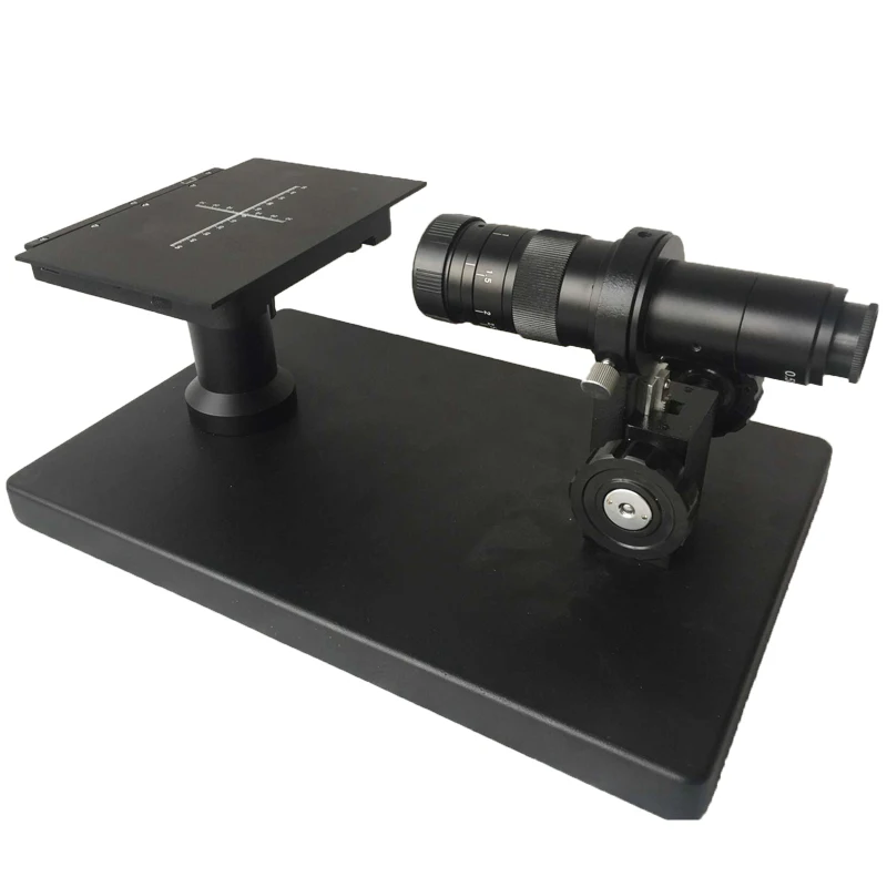 

Horizontal Video Stereo Microscope with 180X C-Mount Lens for Industrial Lab Flatness Detection Scale Plate X-Y Stage Load Table