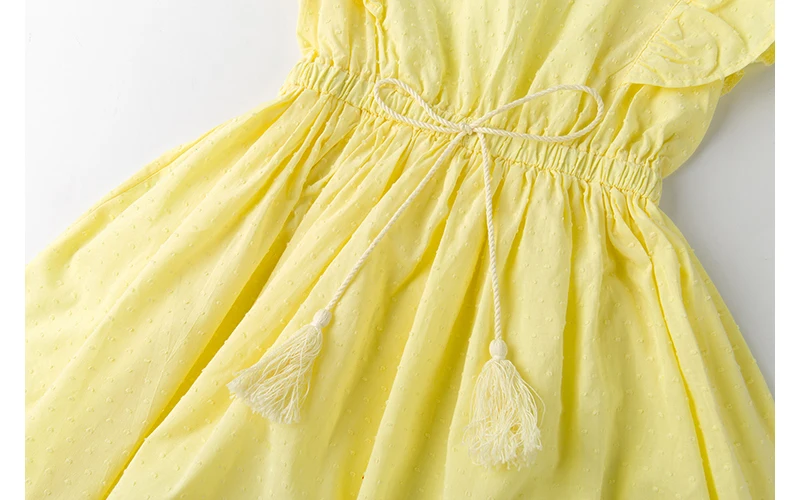 New Summer 2018 Baby Big Girl Dress Children Petal Sleeve Sundress Kids Holiday Party Dresses Clothing Princess Costume For Girls Cotton dress Clothes (13)