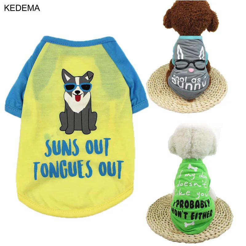 KEDEMA Одежда для собак маленьких Костюмы питомцев лето Продукты Roupa Cachorro Ropa Para