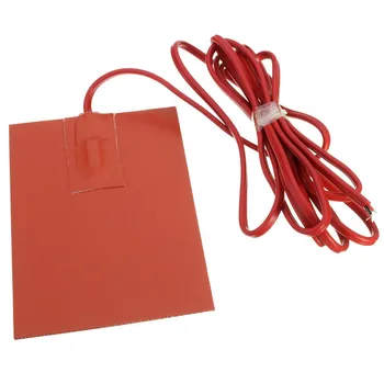 

AC220V Engine Block Hydraulic Tank Heating Plate Oil Pan Sump Tank Heater Pad Silicone Heater Pad 250-300 Degree 12.8x9cm