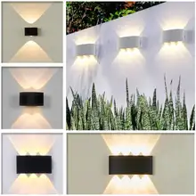 Waterproof LED Wall Light IP65 Black White Aluminum Wall Mounted Sconce Indoor Outdoor Lighting Modern Decorate LED Wall Lamp led wall lamps wall mounted sconces modern wall sconce lustre iron painted white black wall light 5w outdoor and indoor lighting